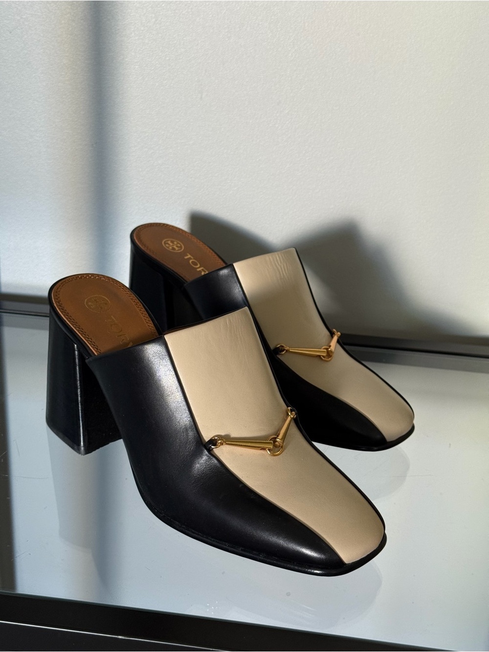 Tory Burch Equestrian Link Heeled Mule